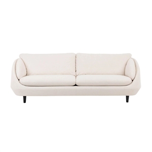 BRUNSTAD - ROSS 3 PERS. SOFA - TAFFIE MARBLE STOF - NATUROLIE EGEBEN - MÅL: 218 CM.